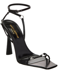 Saint Laurent Saint Laurent Nova 105 Leather Slingback Sandal