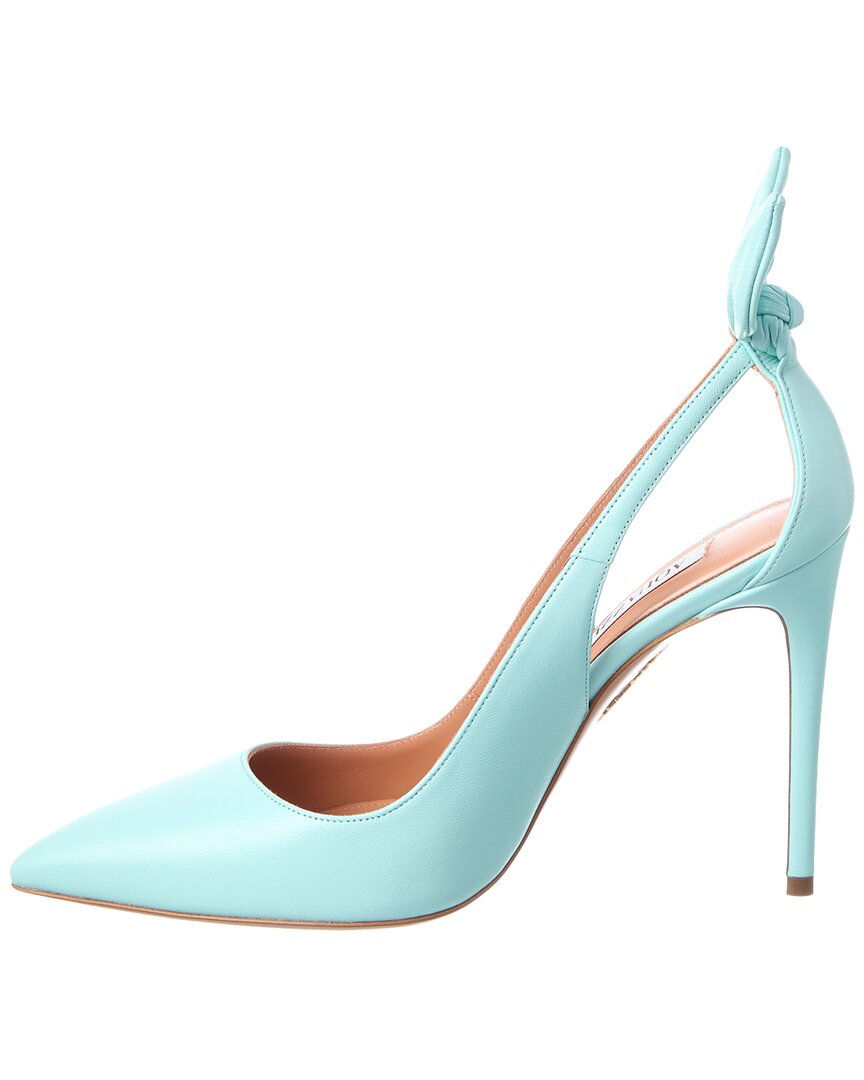Aquazzura Bow-Tie Leather Pump