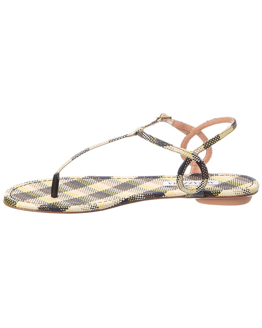 Aquazzura Logo Leather Sandal