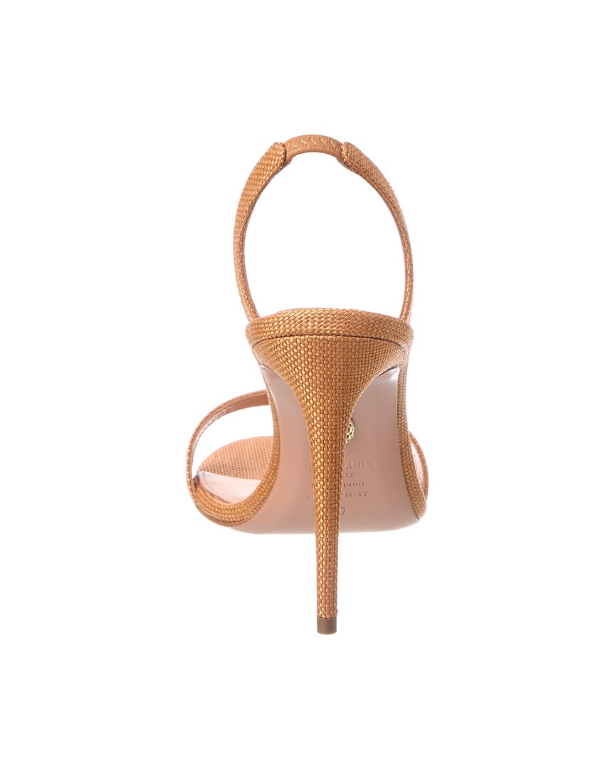 Aquazzura Logo Leather Sandal