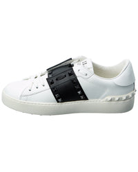 Valentino Rockstud Untitled Leather Sneaker