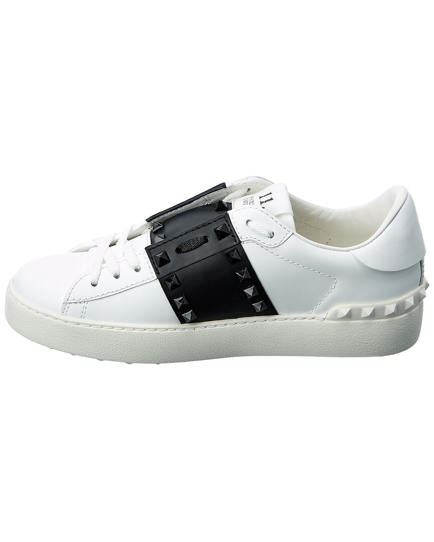 Valentino Rockstud Untitled Leather Sneaker