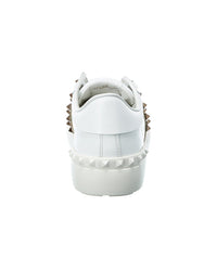 Valentino Rockstud Untitled Leather Sneaker