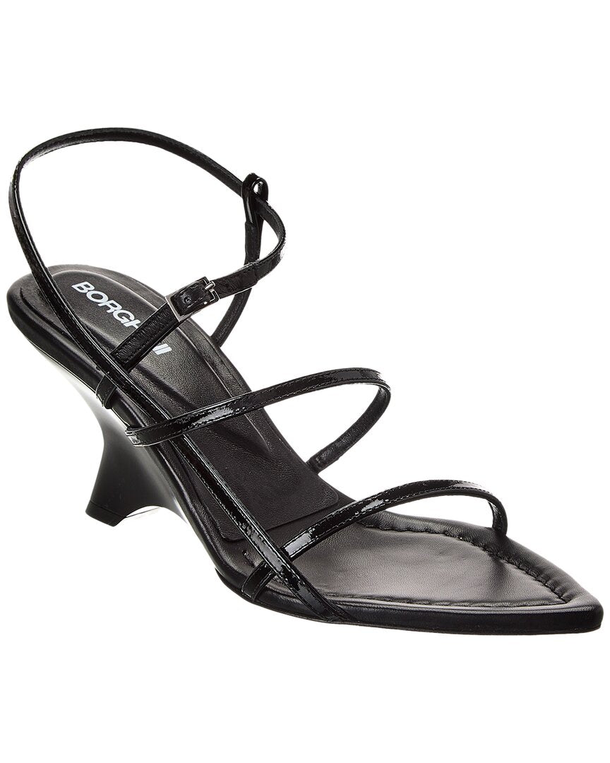 Gia Borghini Gia 26 Patent Slingback Sandal Black 36