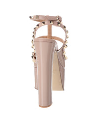 Valentino Valentino Rockstud Caged Patent Pump