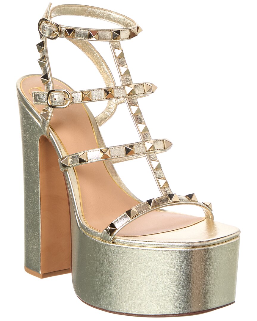 Valentino Rockstud Caged Leather Sandal
