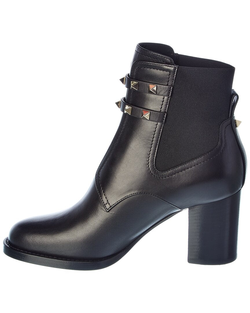 Valentino Rockstud 70 Leather Bootie