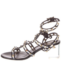 Valentino Rockstud Caged Leather Sandal