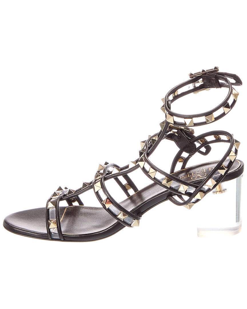 Valentino Rockstud Caged Leather Sandal