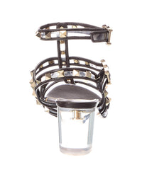 Valentino Rockstud Caged Leather Sandal