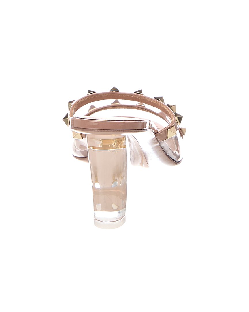 Valentino Rockstud Patent Sandal