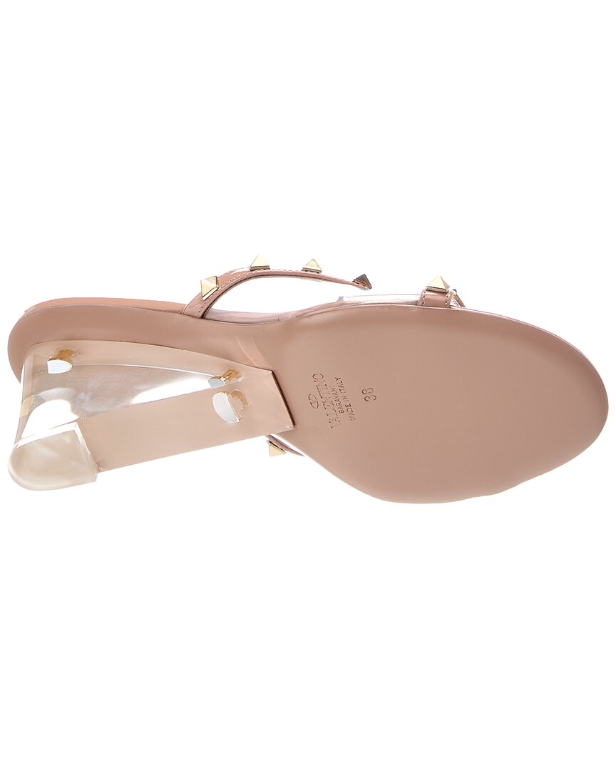 Valentino Rockstud Patent Sandal