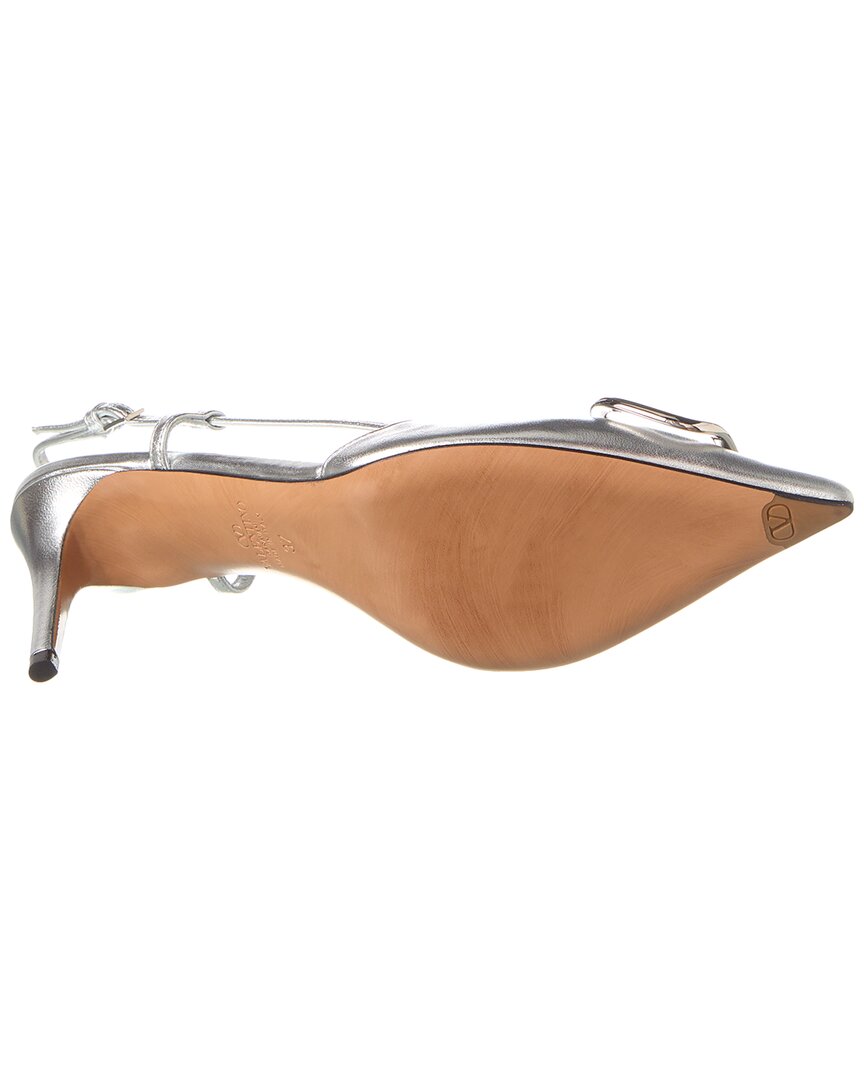 Valentino Vlogo 80 Leather Slingback Pump