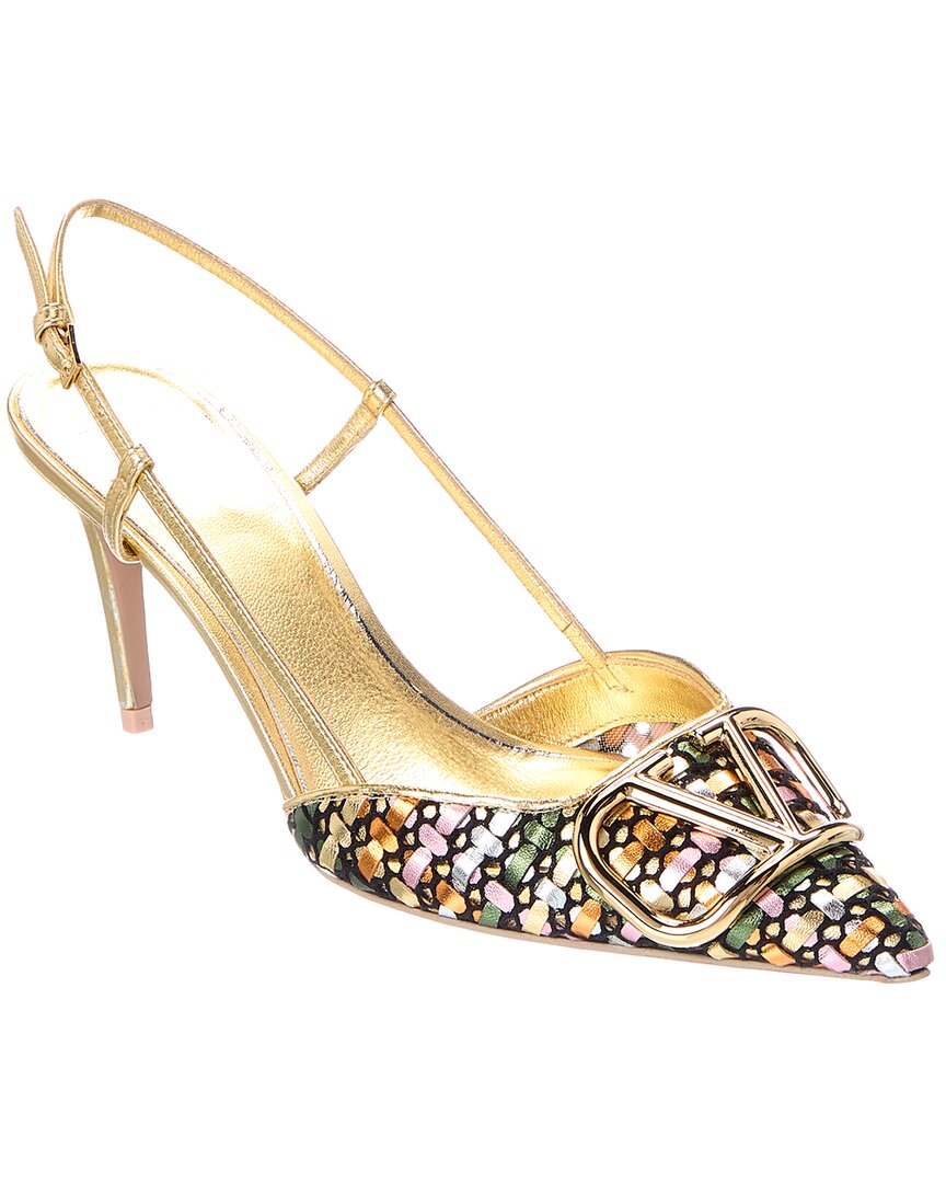 Valentino Vlogo Signature Leather Pump