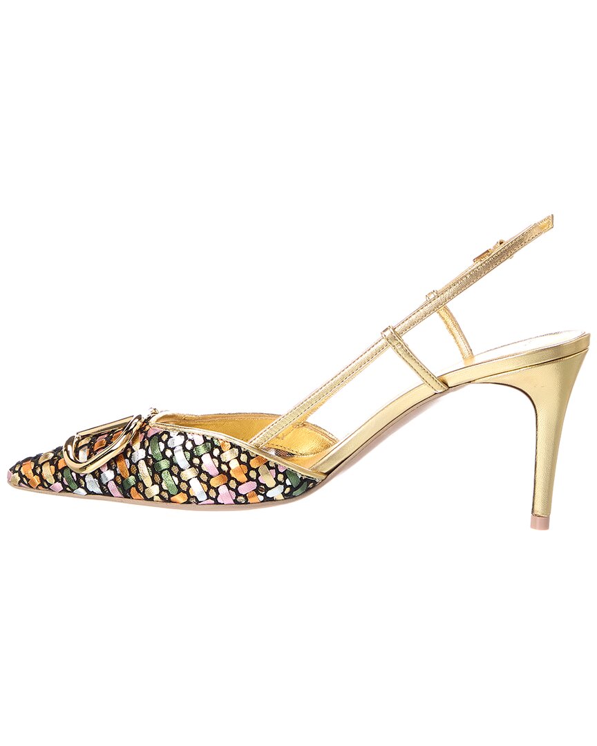Valentino Vlogo Signature Leather Pump