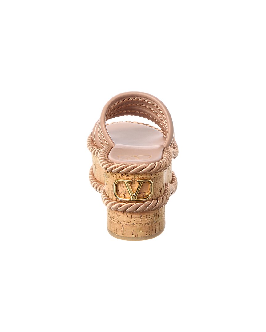 Valentino Vlogo Signature Leather Sandal