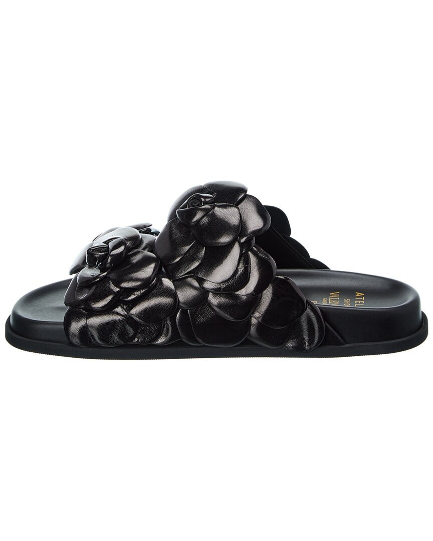 Valentino Atelier 03 Rose Edition Leather Slide