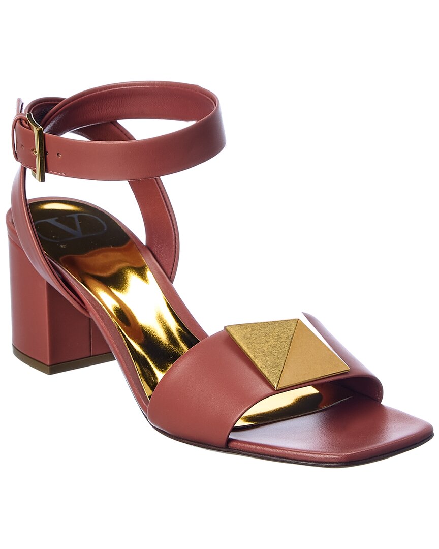 Valentino Valentino One Stud 60 Leather Sandal