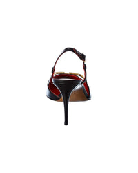 Valentino Valentino Vlogo 80 Leather Slingback Pump