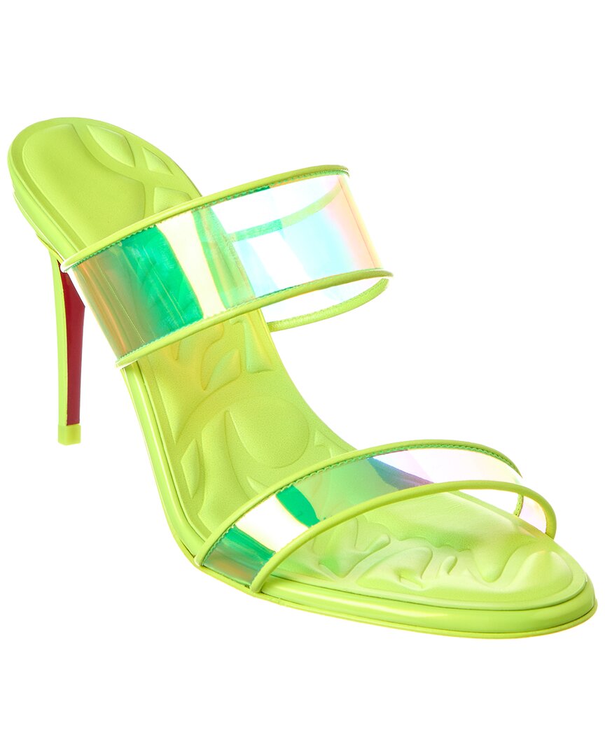 Christian Louboutin Christian Louboutin Just Loubi 85 Vinyl & Leather Sandal