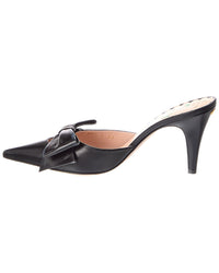 Valentino Vlogo Signature Leather Bow Mule