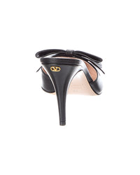 Valentino Vlogo Signature Leather Bow Mule