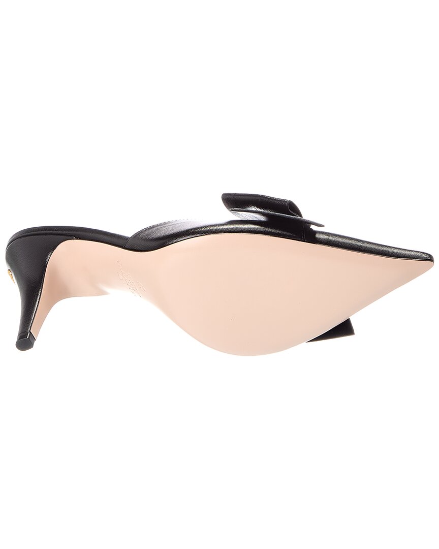 Valentino Vlogo Signature Leather Bow Mule