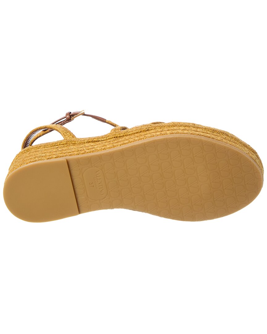 Valentino Vlog Signature Bribri Raffia Espadrille