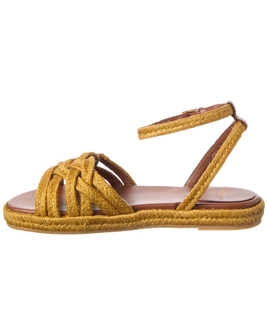 Valentino Vlogo Signature Raffia Sandal