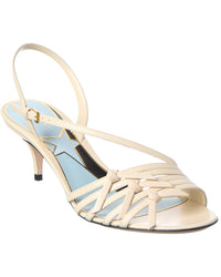 Valentino Vlogo Signature Leather Sandal