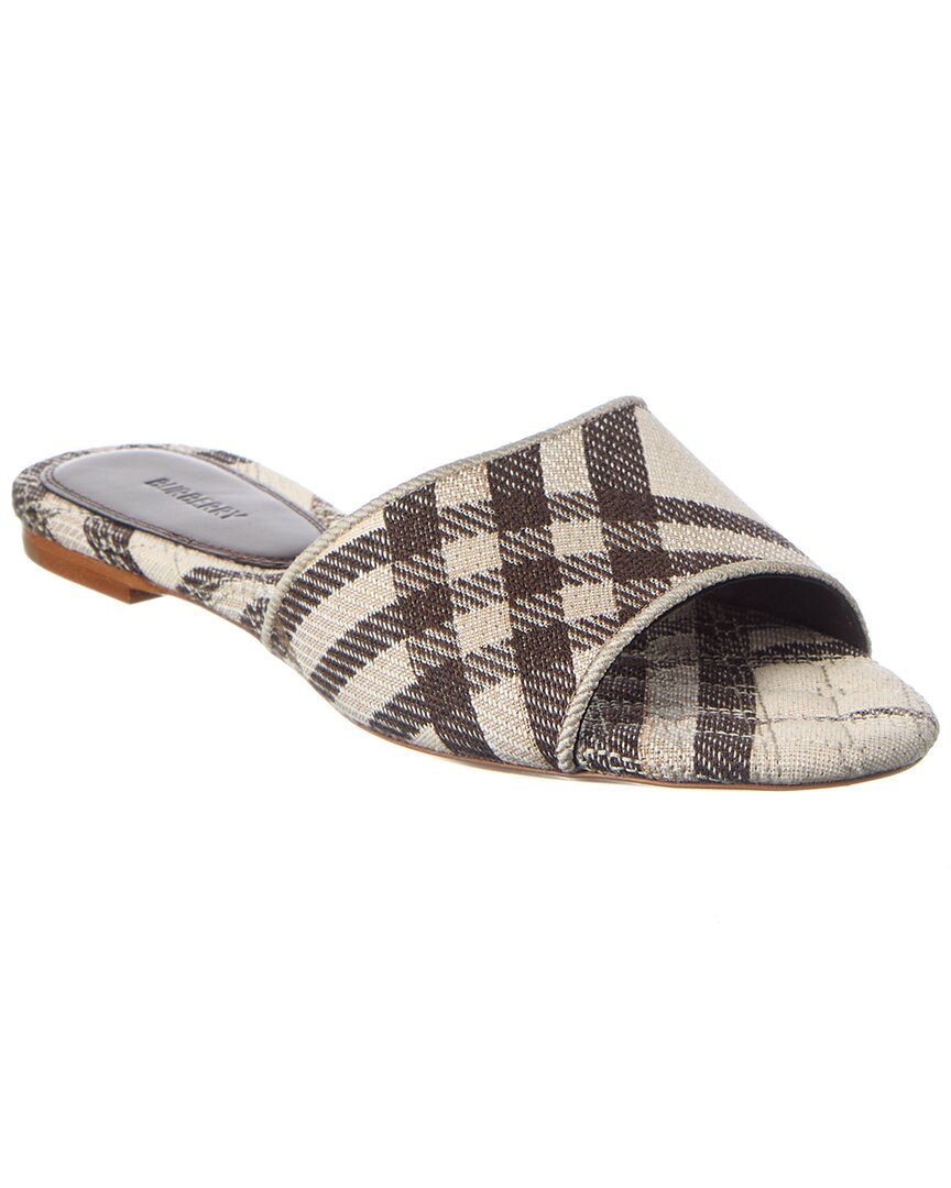 Burberry Check Sloane Canvas Sandal