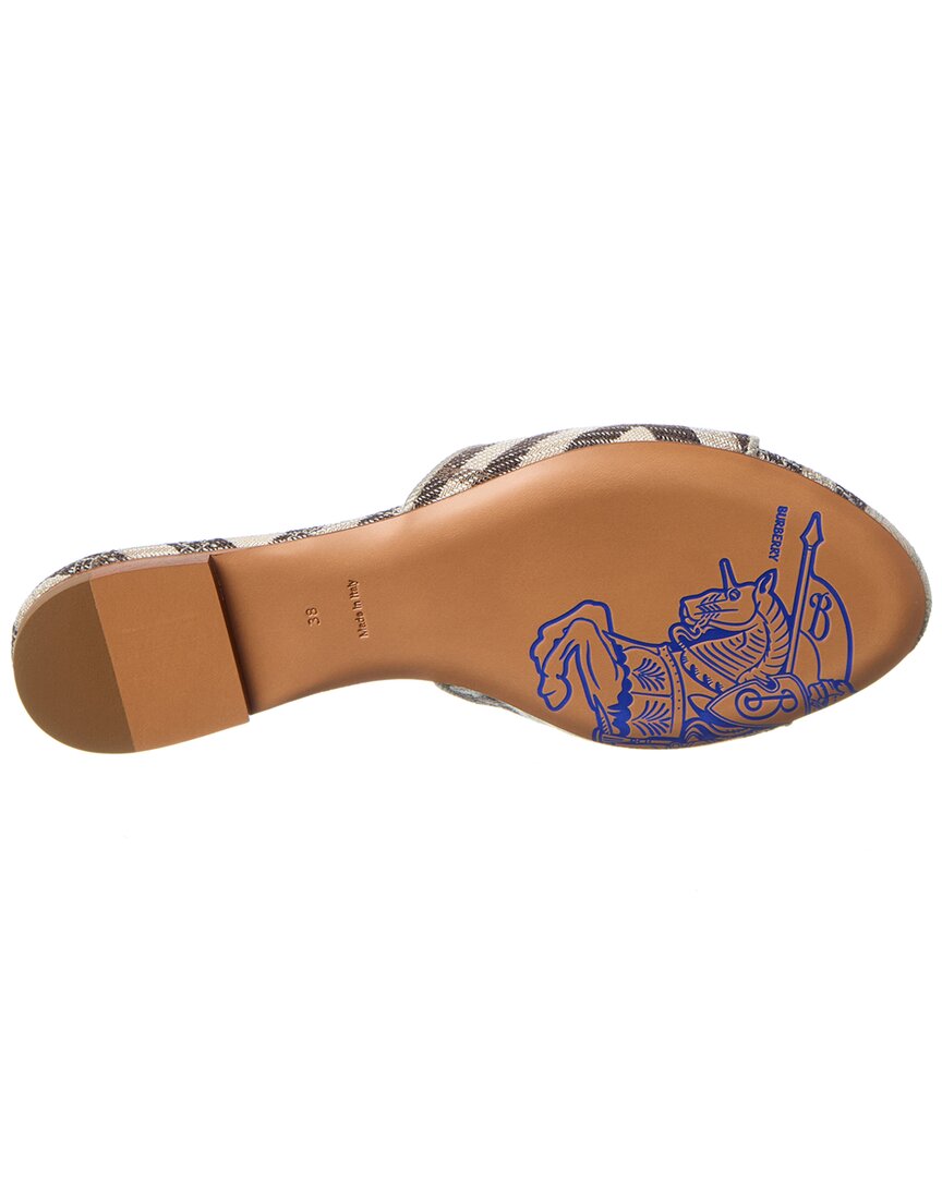 Burberry Check Sloane Canvas Sandal