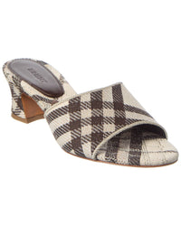 Burberry Check Sloane Cotton Sandal