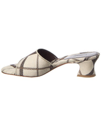 Burberry Check Sloane Cotton Sandal