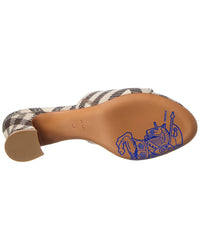 Burberry Check Sloane Cotton Sandal