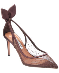 Aquazzura Aquazzura Decollete Mesh & Satin Pump