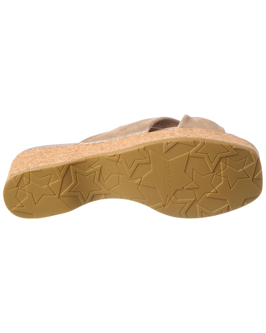 Jimmy Choo Avenue 50 Leather Wedge Sandal