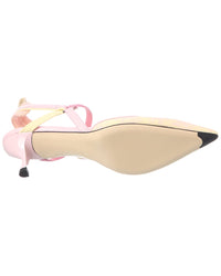 Fendi Colibri Leather Slingback Pump