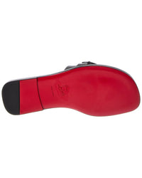 Christian Louboutin Logo Leather Flat