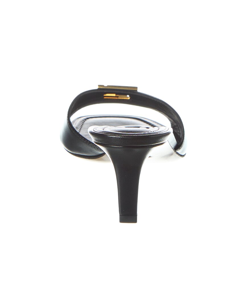 FENDI Dnu Inv Dnu Inv Fendi Ffold Leather Sandal