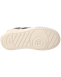 Fendi Match Ff Jacquard & Suede Platform Sneaker
