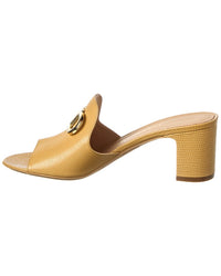 Ferragamo Ferragamo Gancini Leather Sandal