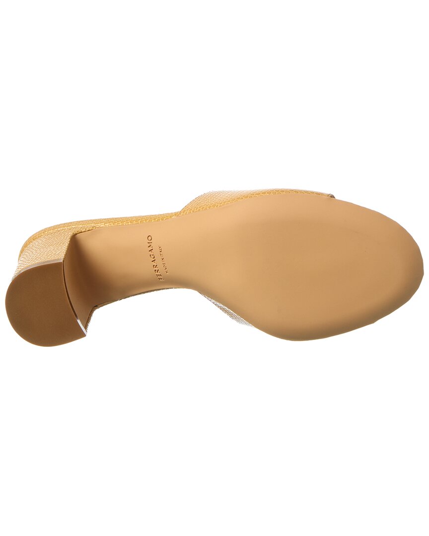 Ferragamo Ferragamo Gancini Leather Sandal