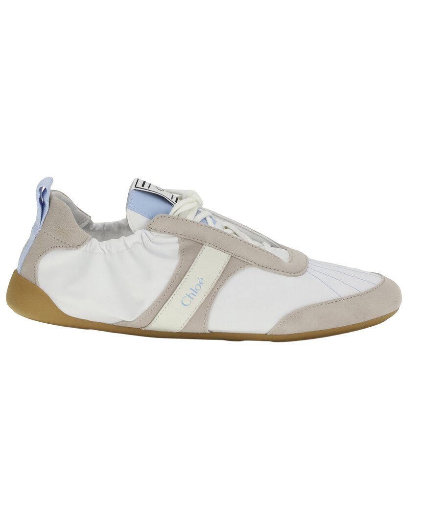 Chloé Chloe Kick Nylon & Suede Sneaker