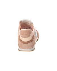 Chloé Chloé Kick Suede-Trim Sneaker