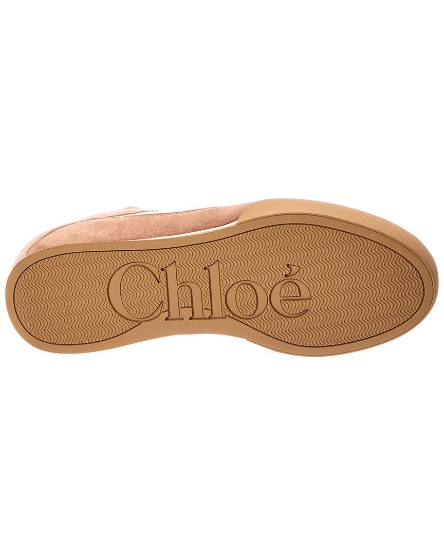 Chloé Chloé Kick Suede-Trim Sneaker