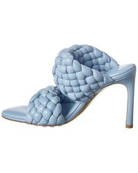 Bottega Veneta Bv Curve Leather Sandal, 35, Blue
