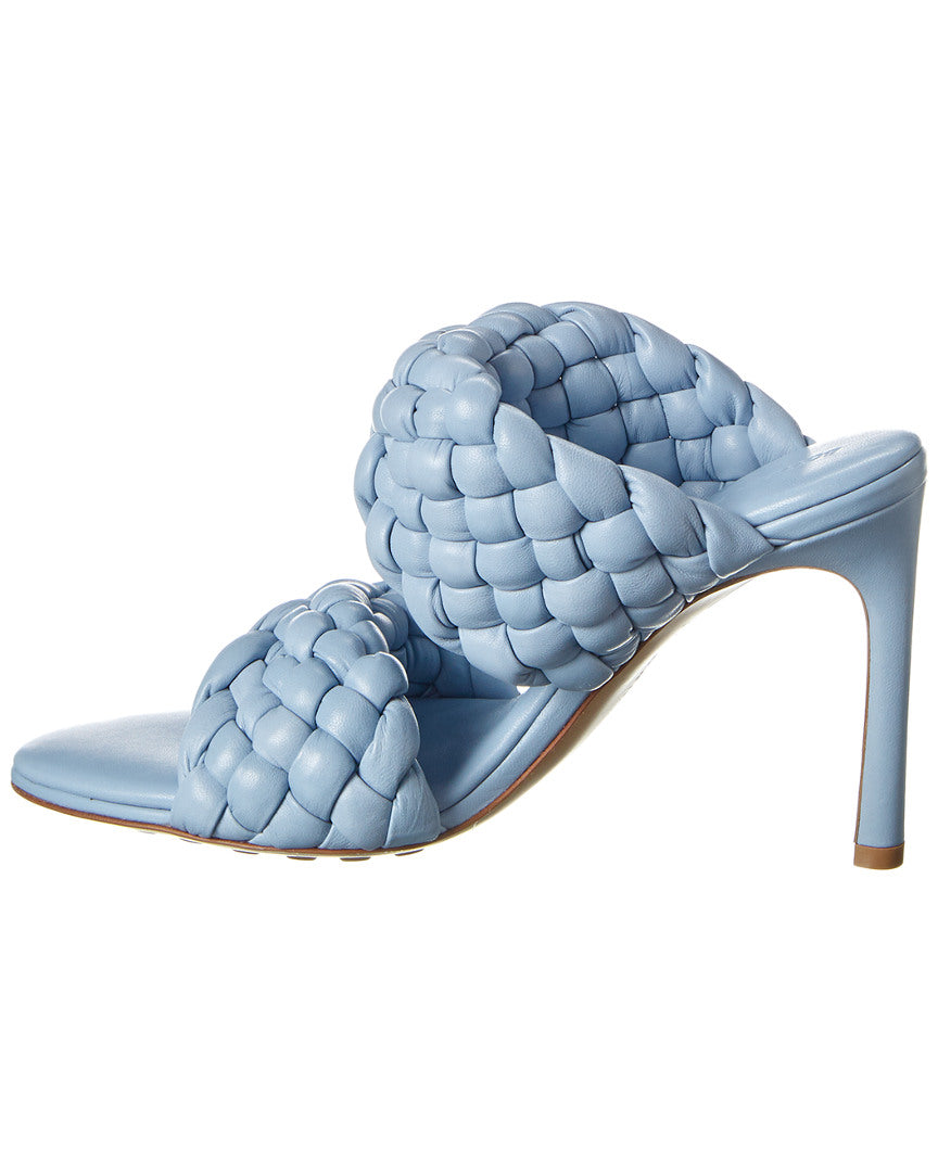 Bottega Veneta Bv Curve Leather Sandal, 35, Blue