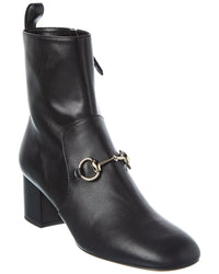 Gucci Gucci Horsebit Leather Bootie