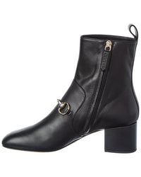 Gucci Gucci Horsebit Leather Bootie